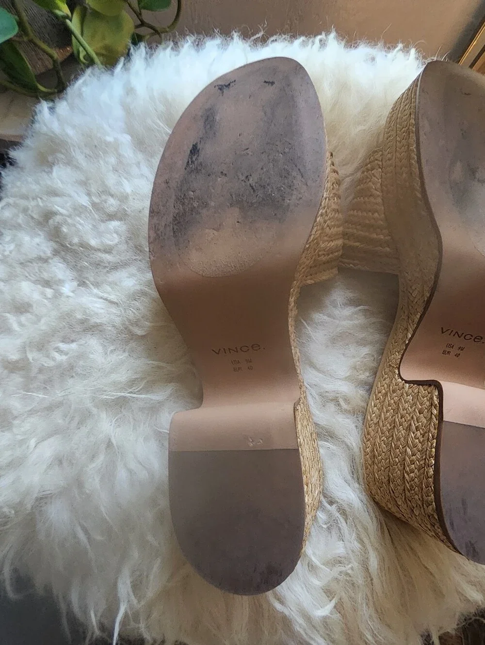 VINCE Platform Slide Sandals